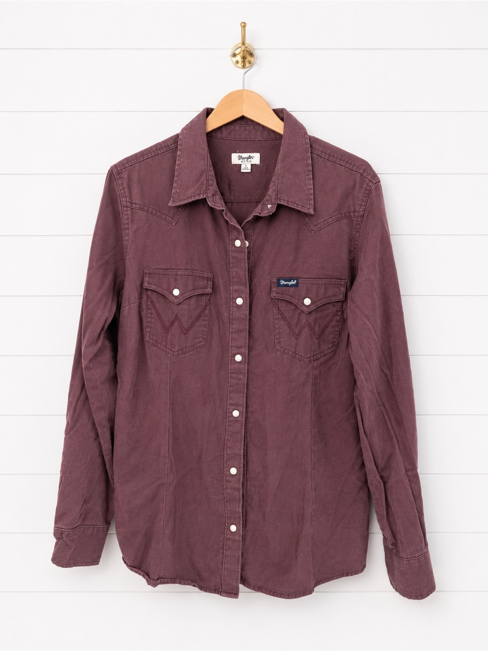 Wrangler Retro Women’s Maroon Long-Sleeve Western Shirt